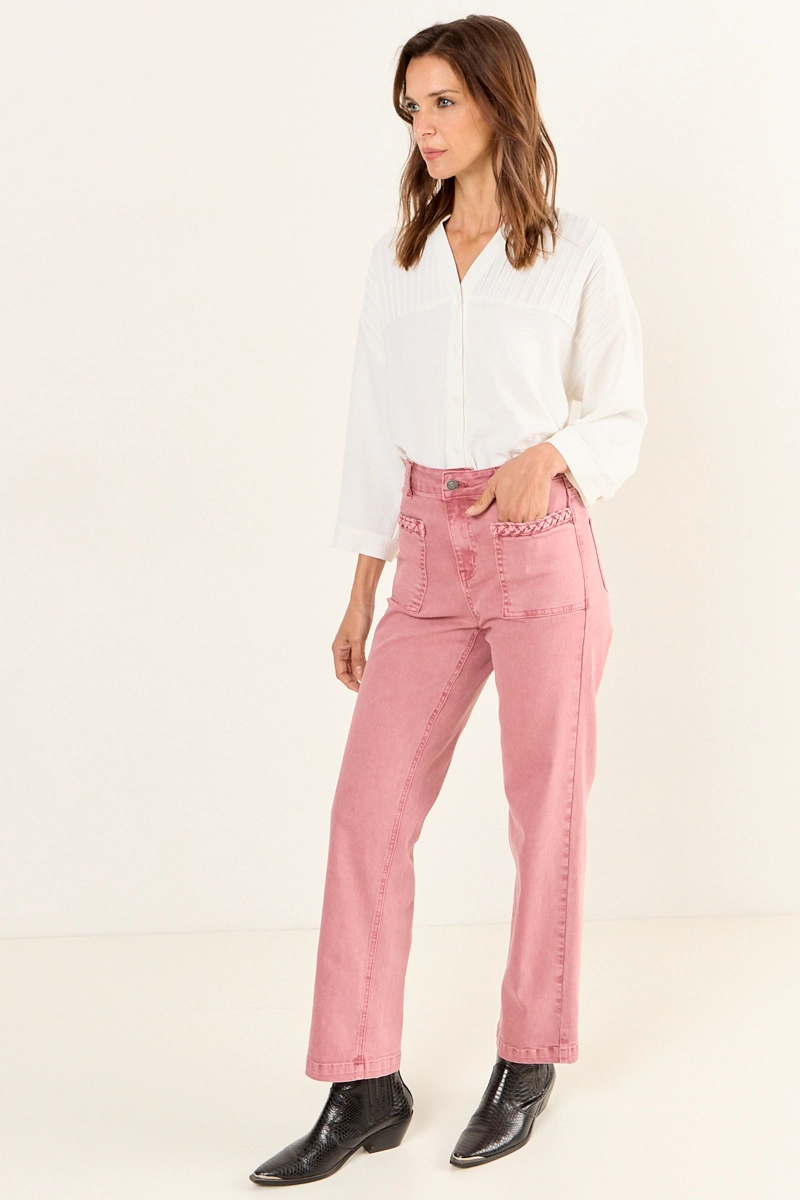JEANS WIDE ROSA MUJER MAGRIFFE - 5