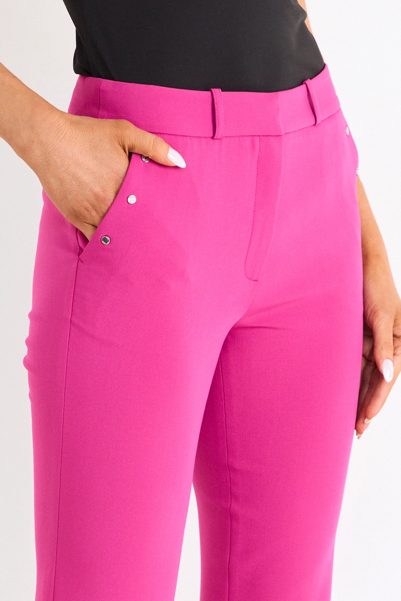 PANTALON RECTO LISO FUCSIA MUJER ASH - 3