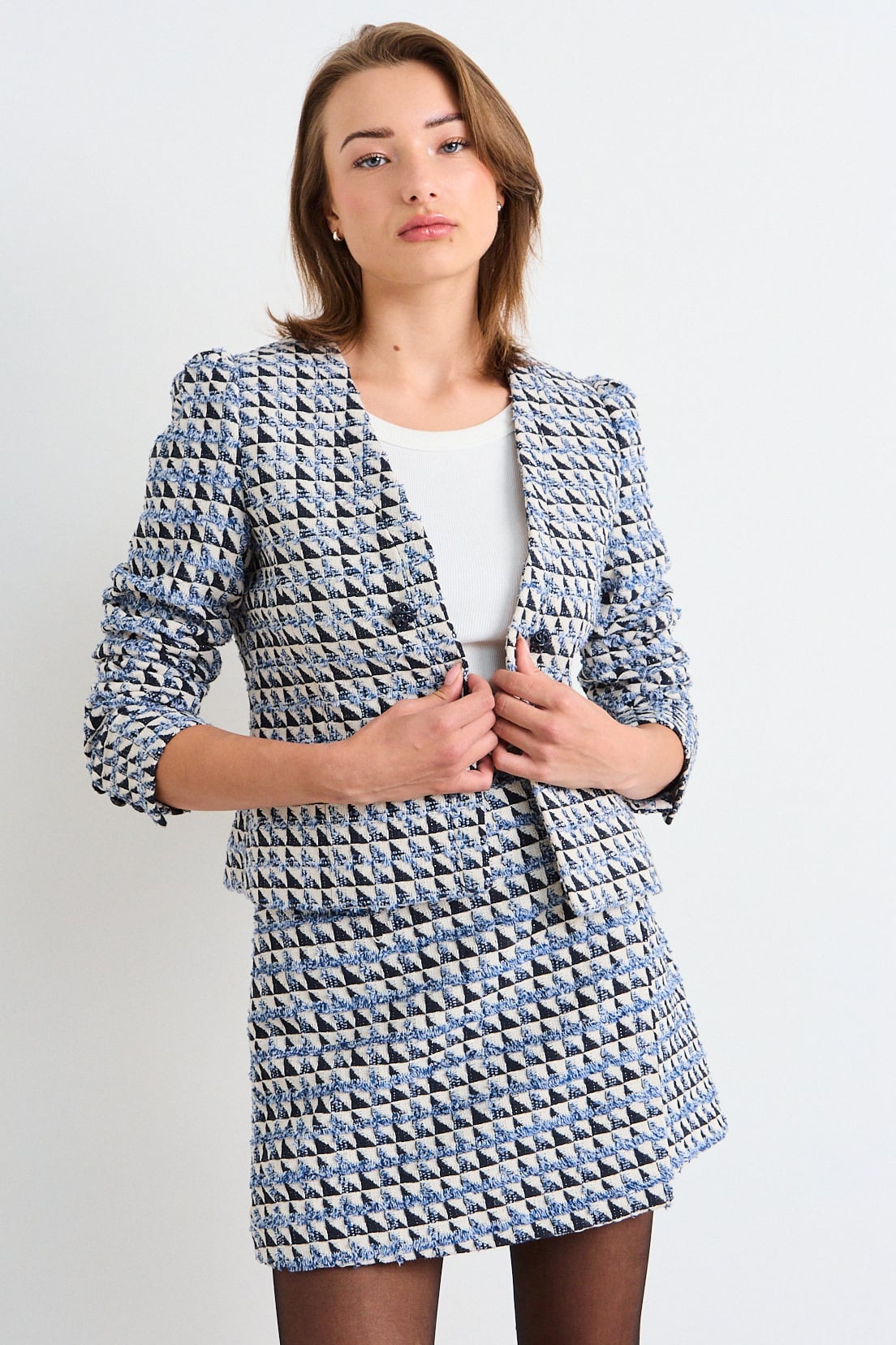 BLAZER FANTASIA AZUL MUJER IO - 1