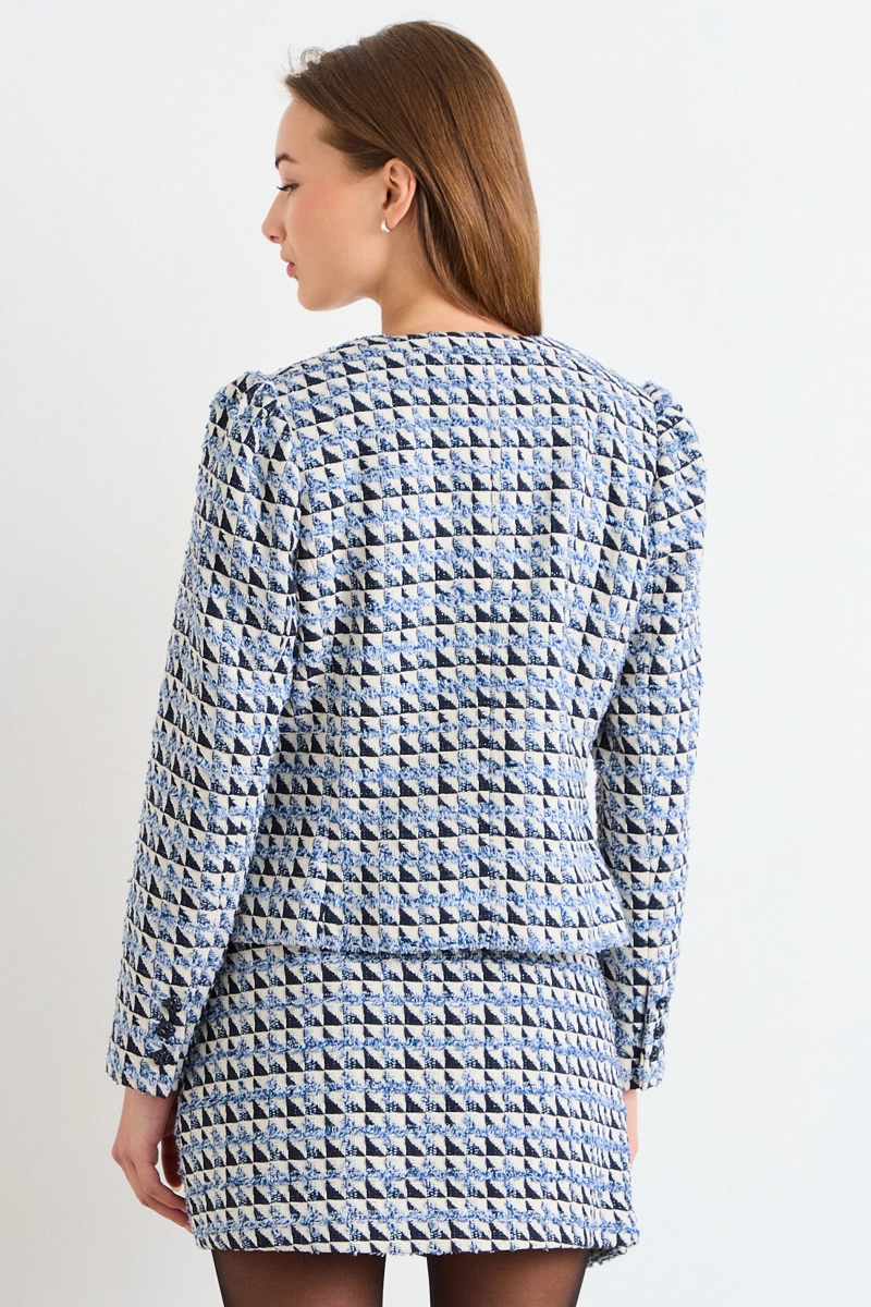 BLAZER FANTASIA AZUL MUJER IO - 3