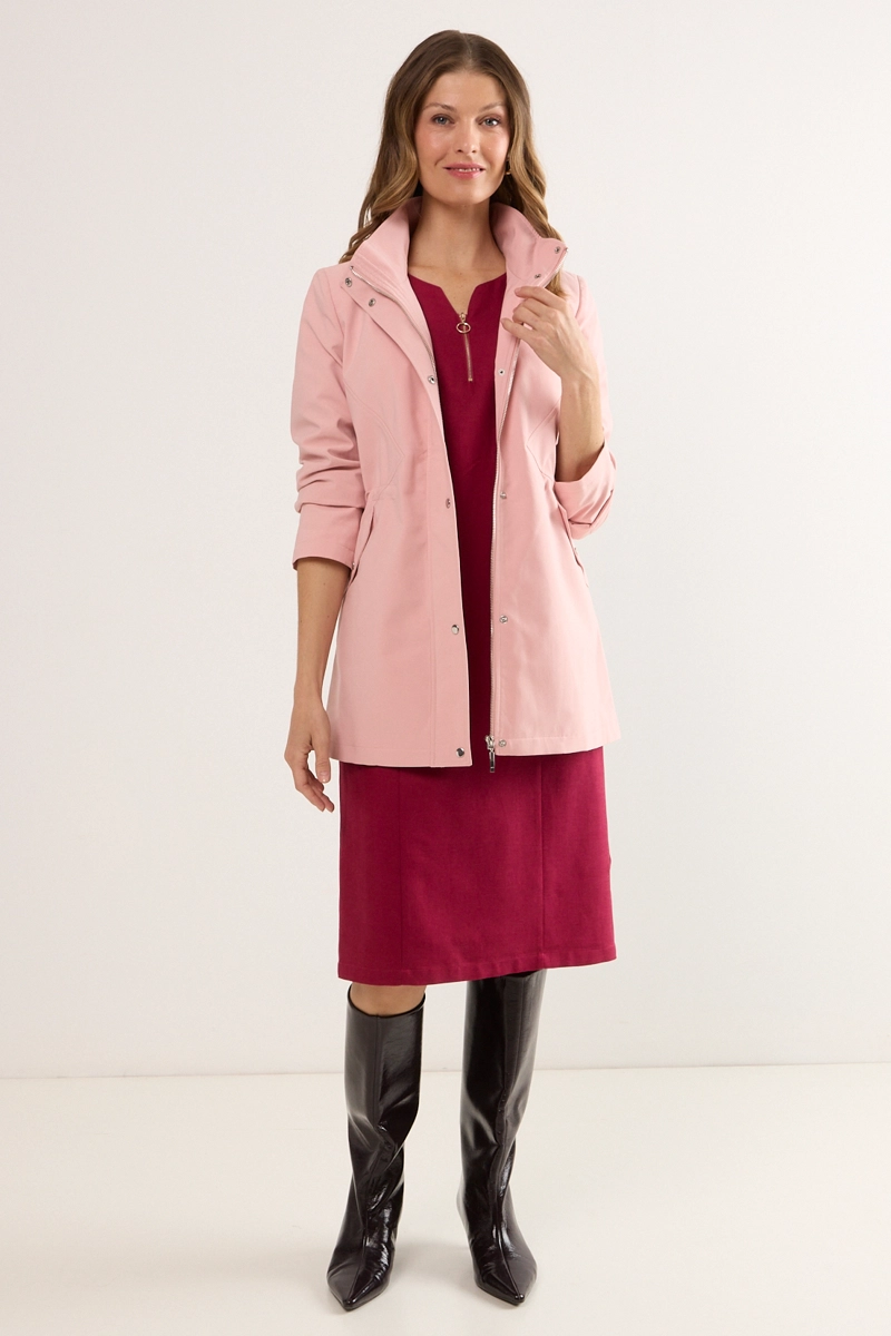 TRENCH LISO ROSA MUJER MAGRIFFE - 4