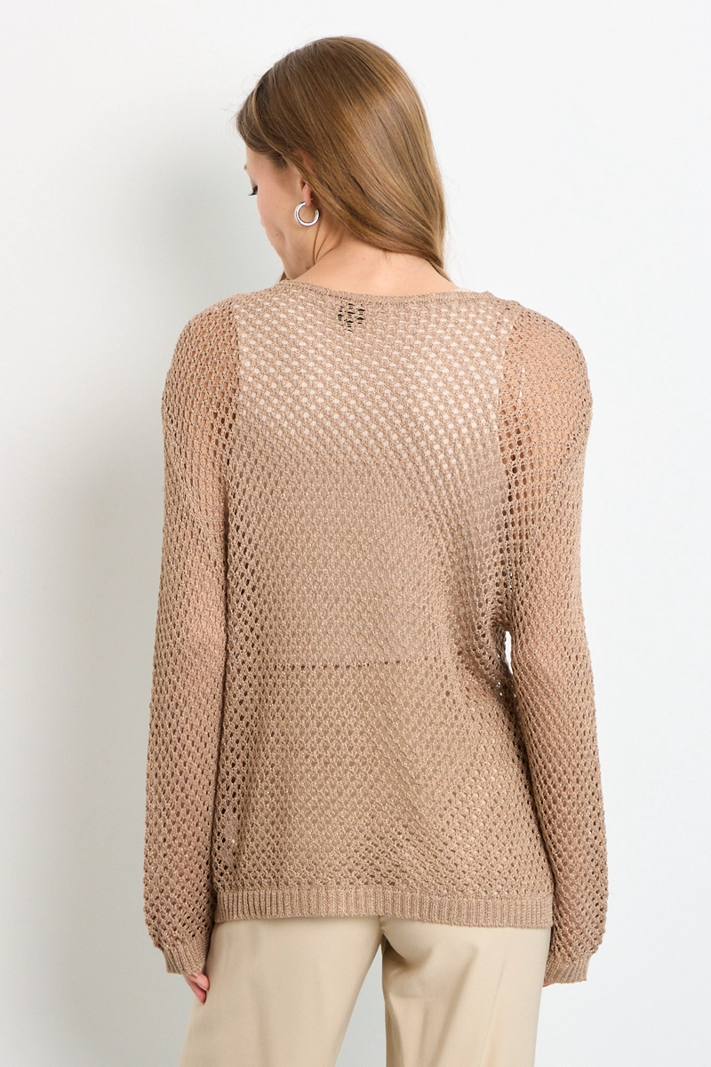 SWEATER LISO BEIGE MUJER IO - 3