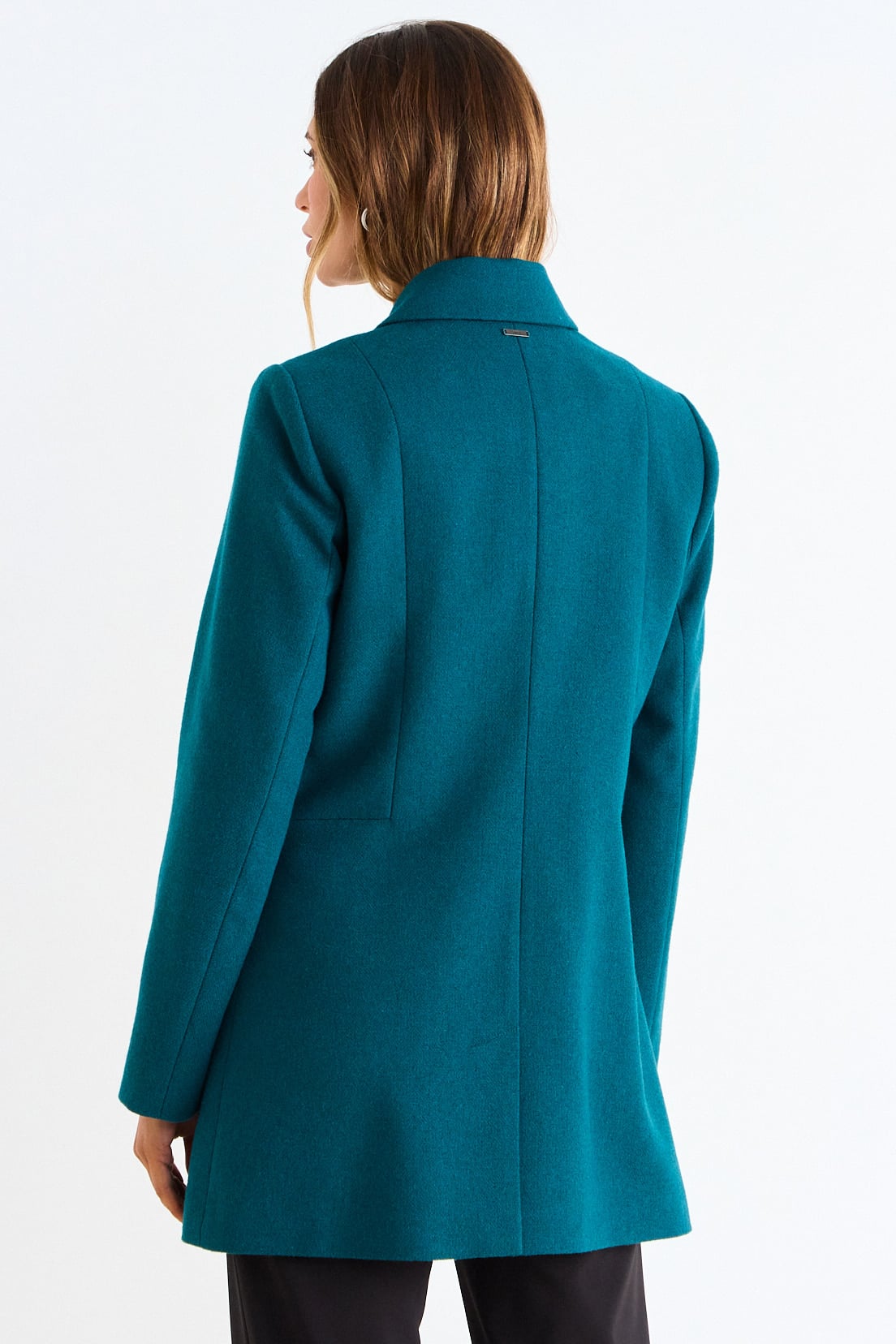CHAQUETON LISO CON CIERRE VERDE MUJER ASH - 3