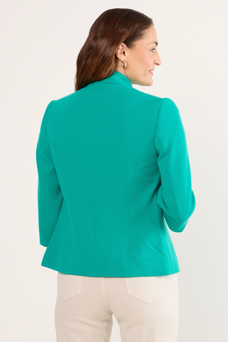 BLAZER LISO VERDE MUJER MAGRIFFE - 3