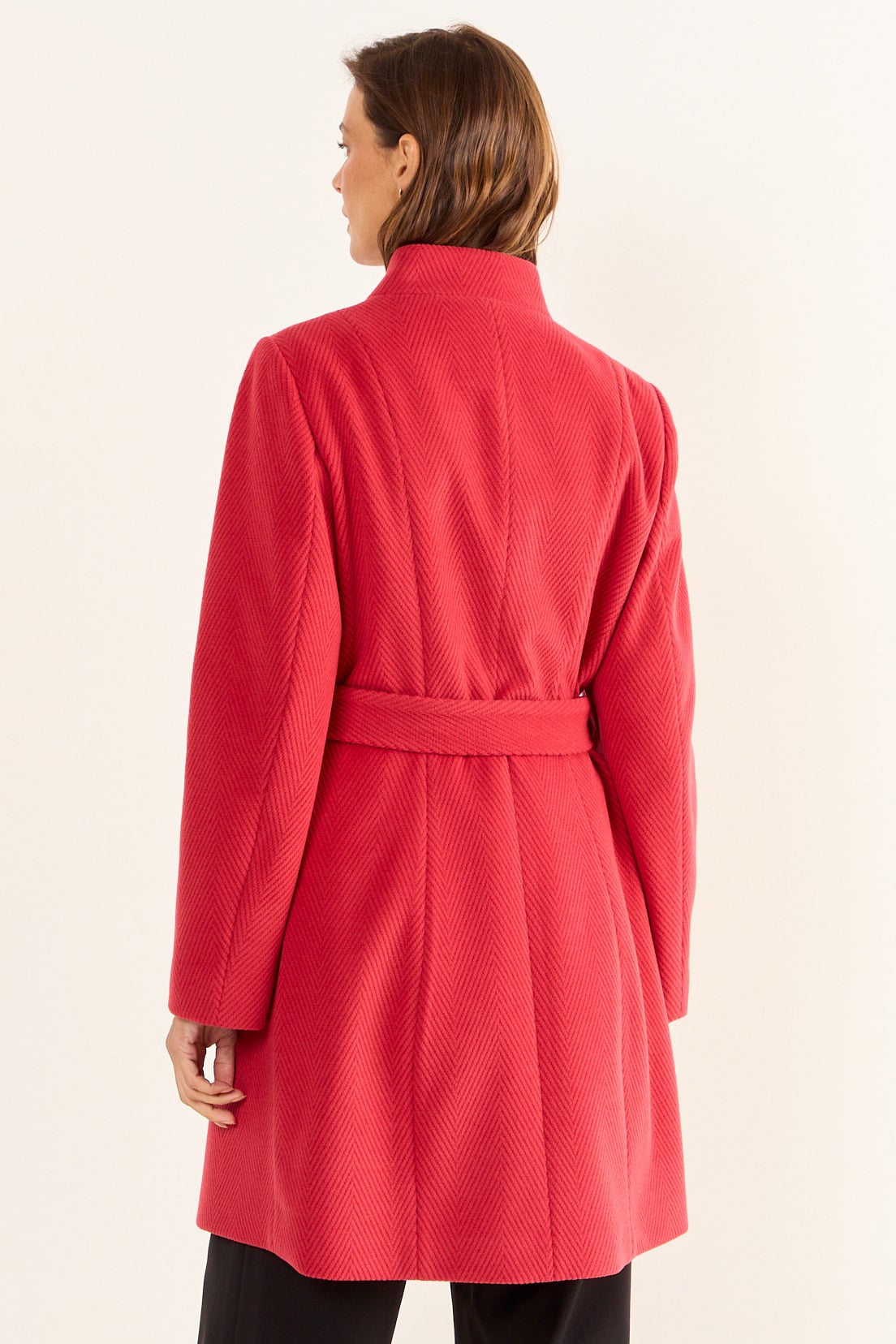 CHAQUETON CRUZADO ROJO MUJER MAGRIFFE - 4