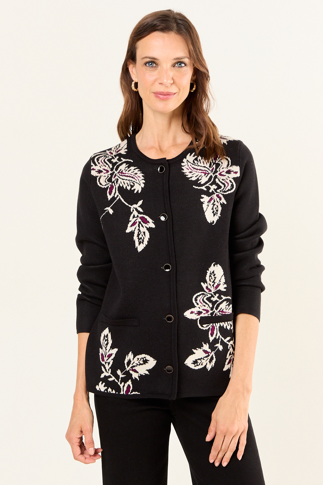 TEJIDO CHANEL DE FANTASIA NEGRO MUJER MAGRIFFE - 1