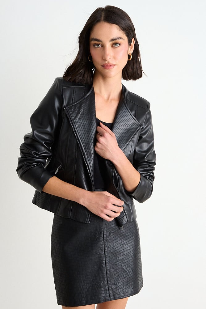 CASACA LISA NEGRO MUJER ASH - 1