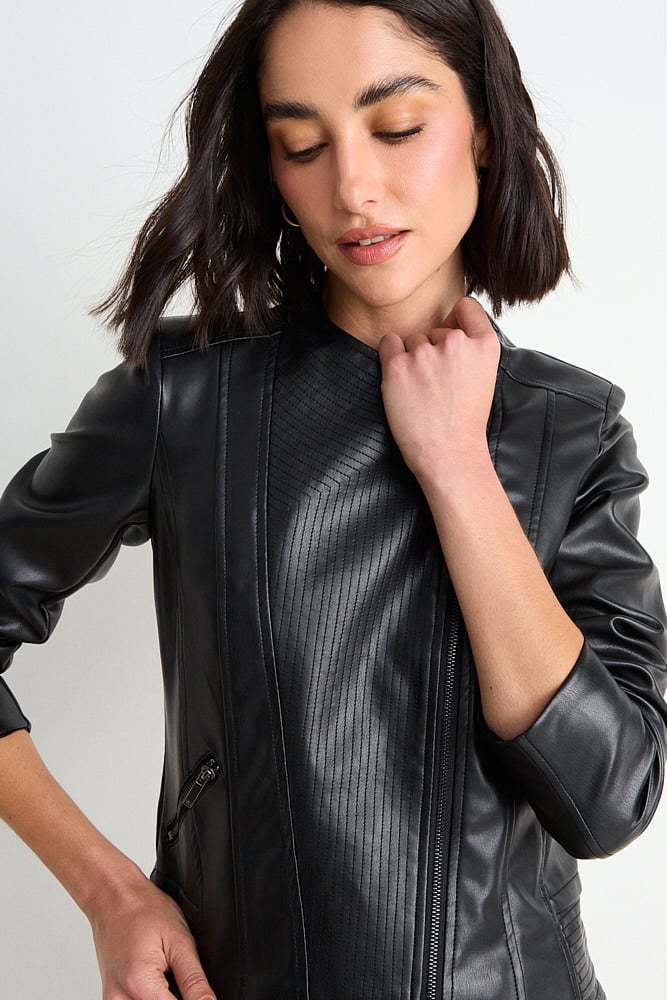CASACA LISA NEGRO MUJER ASH - 2