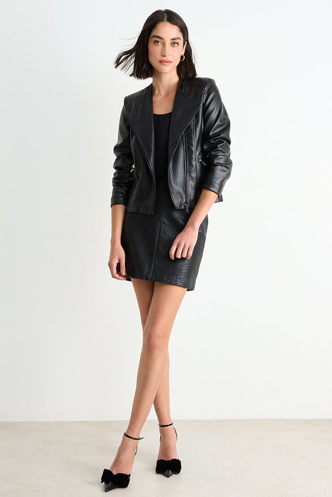 CASACA LISA NEGRO MUJER ASH - 4