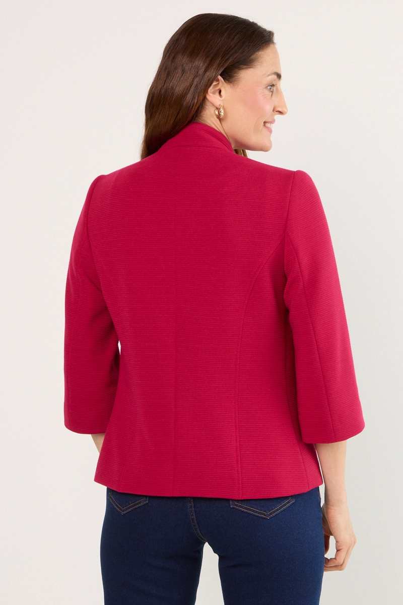 BLAZER LISO FUCSIA MUJER MAGRIFFE - 3