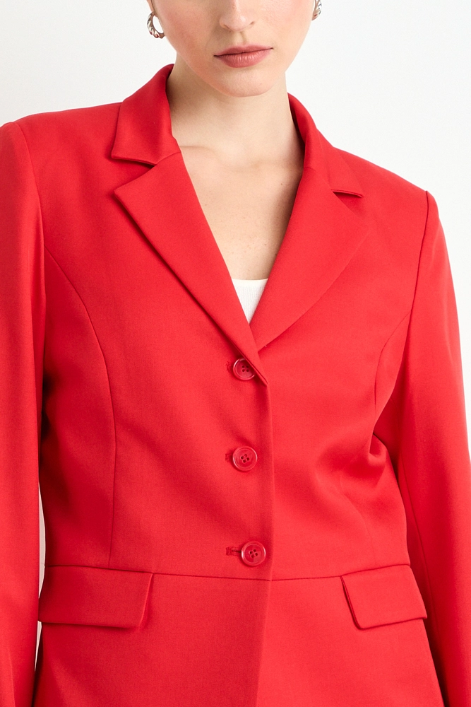 BLAZER LISO ROJO MUJER ASH - 2
