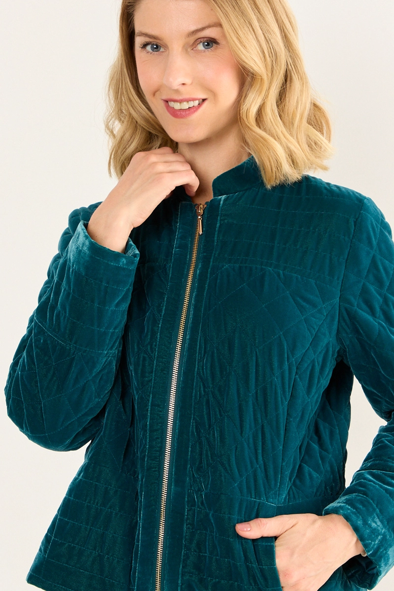 PARKA CORTA VERDE OLIVA MUJER MAGRIFFE - 2