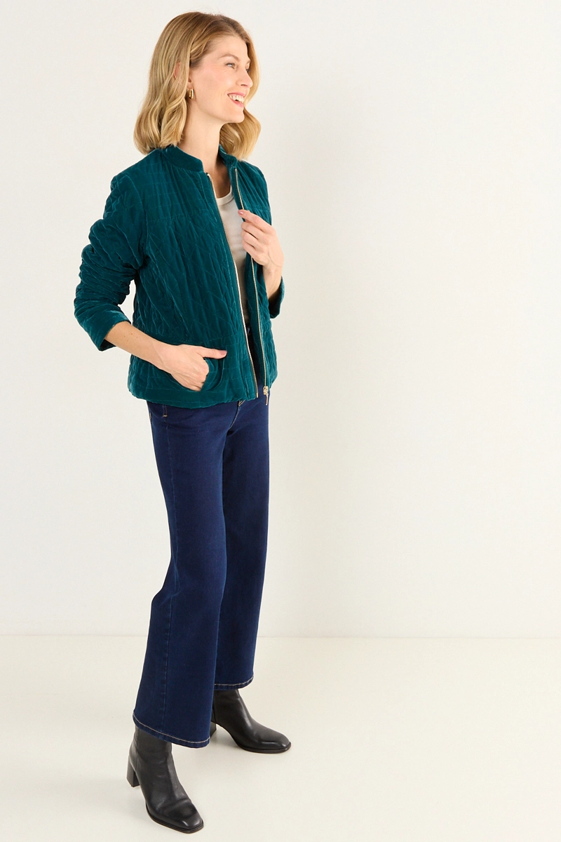 PARKA CORTA VERDE OLIVA MUJER MAGRIFFE - 5