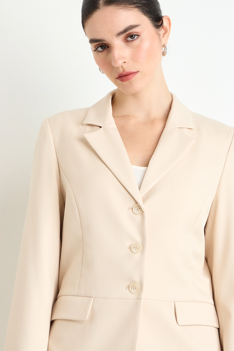 BLAZER LISO BEIGE MUJER ASH - 2