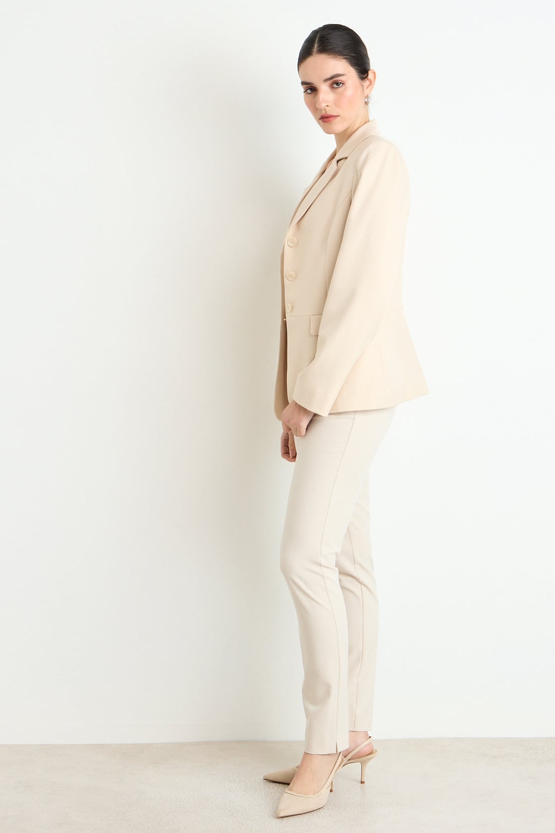 BLAZER LISO BEIGE MUJER ASH - 5