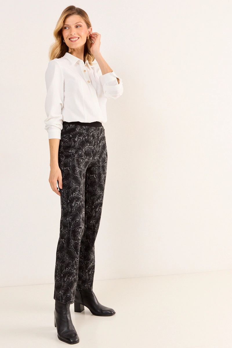 CALZA ESTAMPADA GRIS MUJER MAGRIFFE - 5