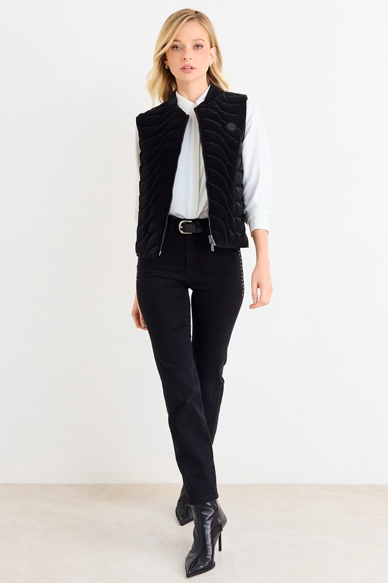 PARKA SIN MANGAS NEGRO MUJER ASH - 4