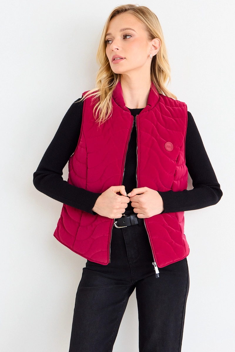 PARKA SIN MANGAS ROJO MUJER ASH - 1