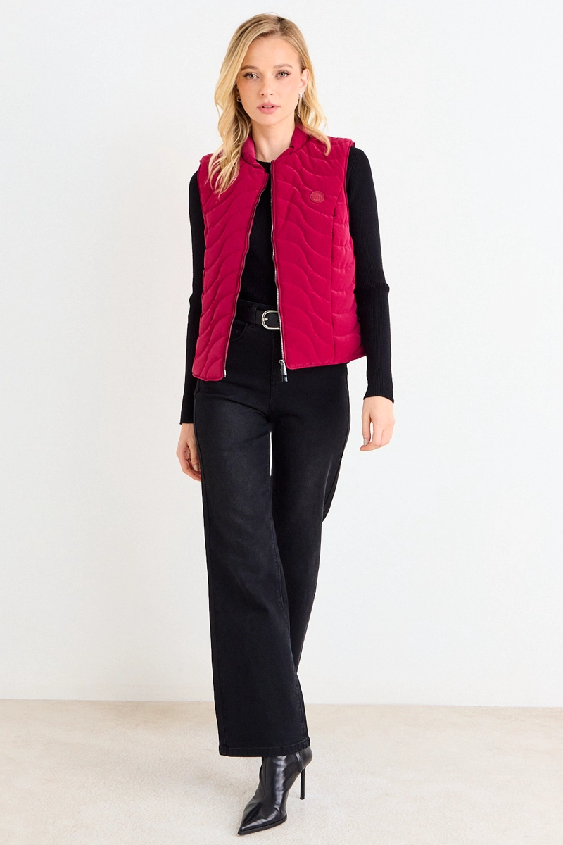 PARKA SIN MANGAS ROJO MUJER ASH - 4