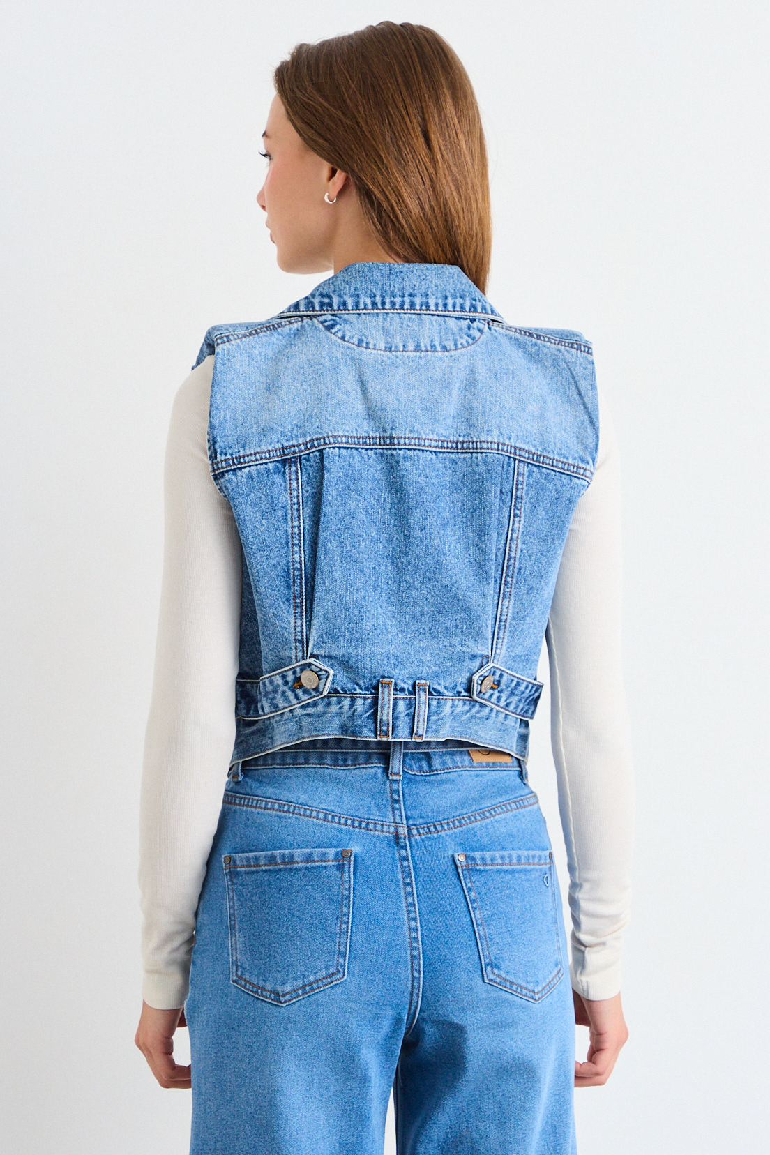CHAQUETA MEZCLILLA AZUL MUJER IO - 3