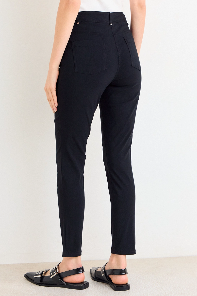 PANTALON LISO NEGRO MUJER ASH - 4
