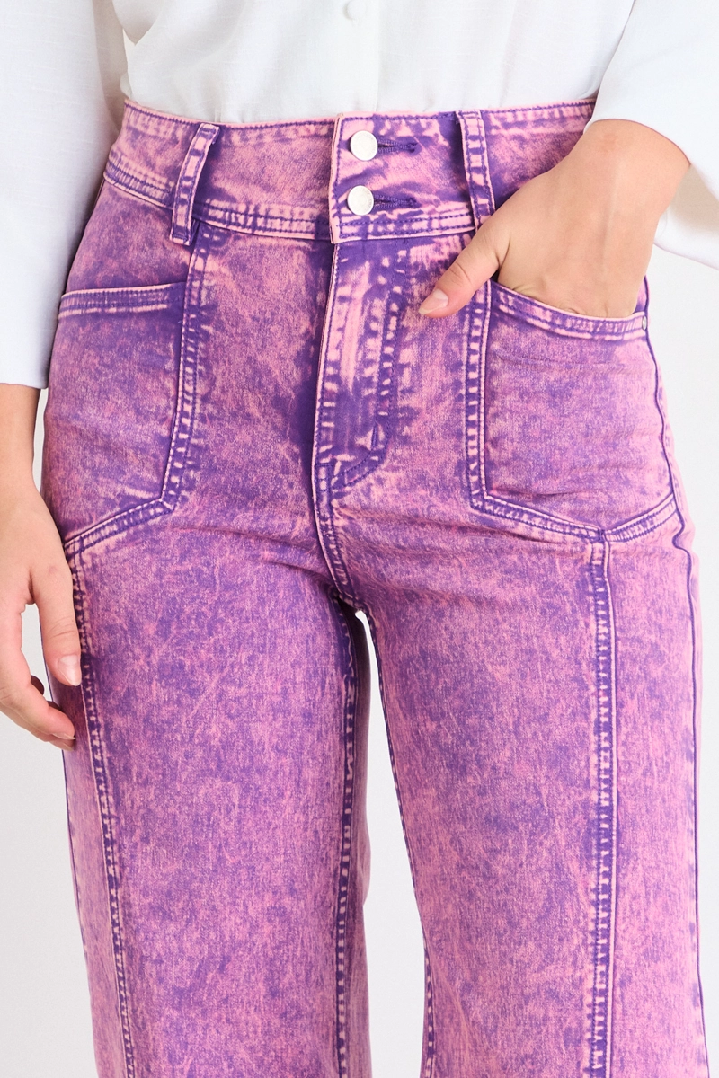 JEANS LISO MORADO MUJER IO - 3