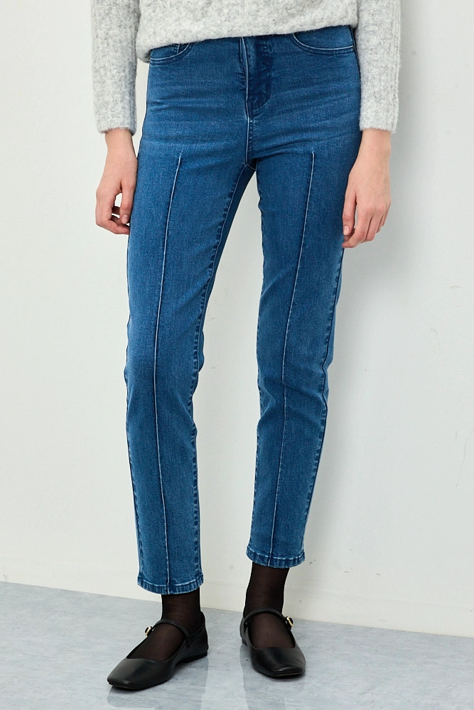 JEANS LISO CELESTE MUJER IO - 2