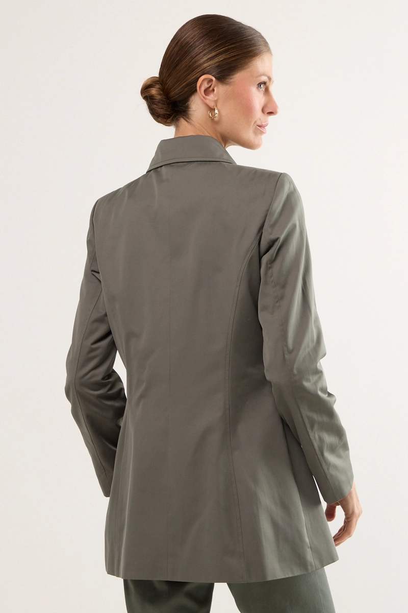 TRENCH OLIVA GRISACEO MUJER MAGRIFFE - 3