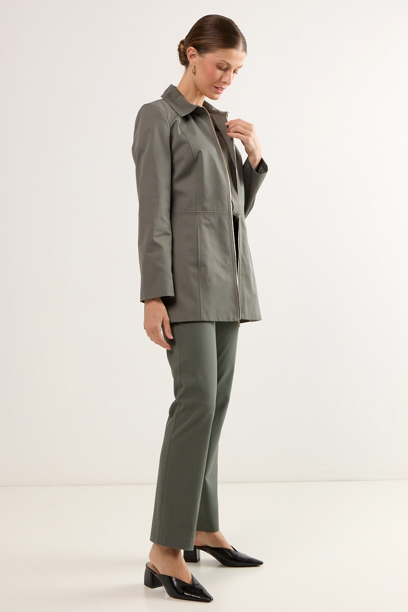 TRENCH OLIVA GRISACEO MUJER MAGRIFFE - 5