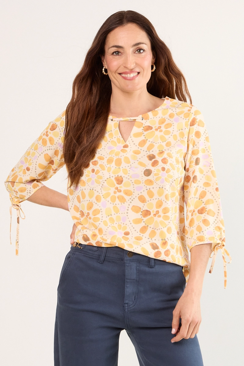 BLUSA FANTASIA AMARILLO MUJER MAGRIFFE - 1