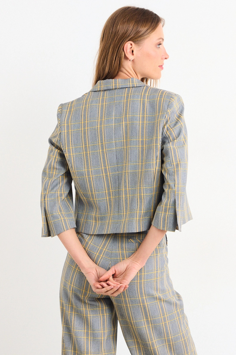 BLAZER FANTASIA GRIS MUJER IO - 3