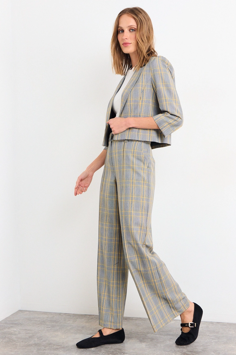 BLAZER FANTASIA GRIS MUJER IO - 4