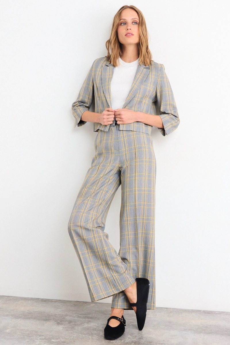 BLAZER FANTASIA GRIS MUJER IO - 5