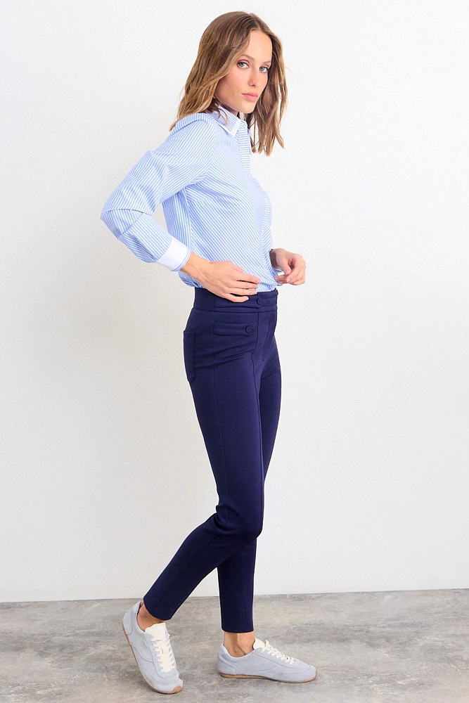 CALZA AZUL MUJER IO - 5