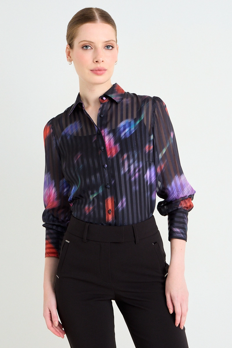 BLUSA CAMISERA FANTASIA CAFE  MUJER ASH - 2