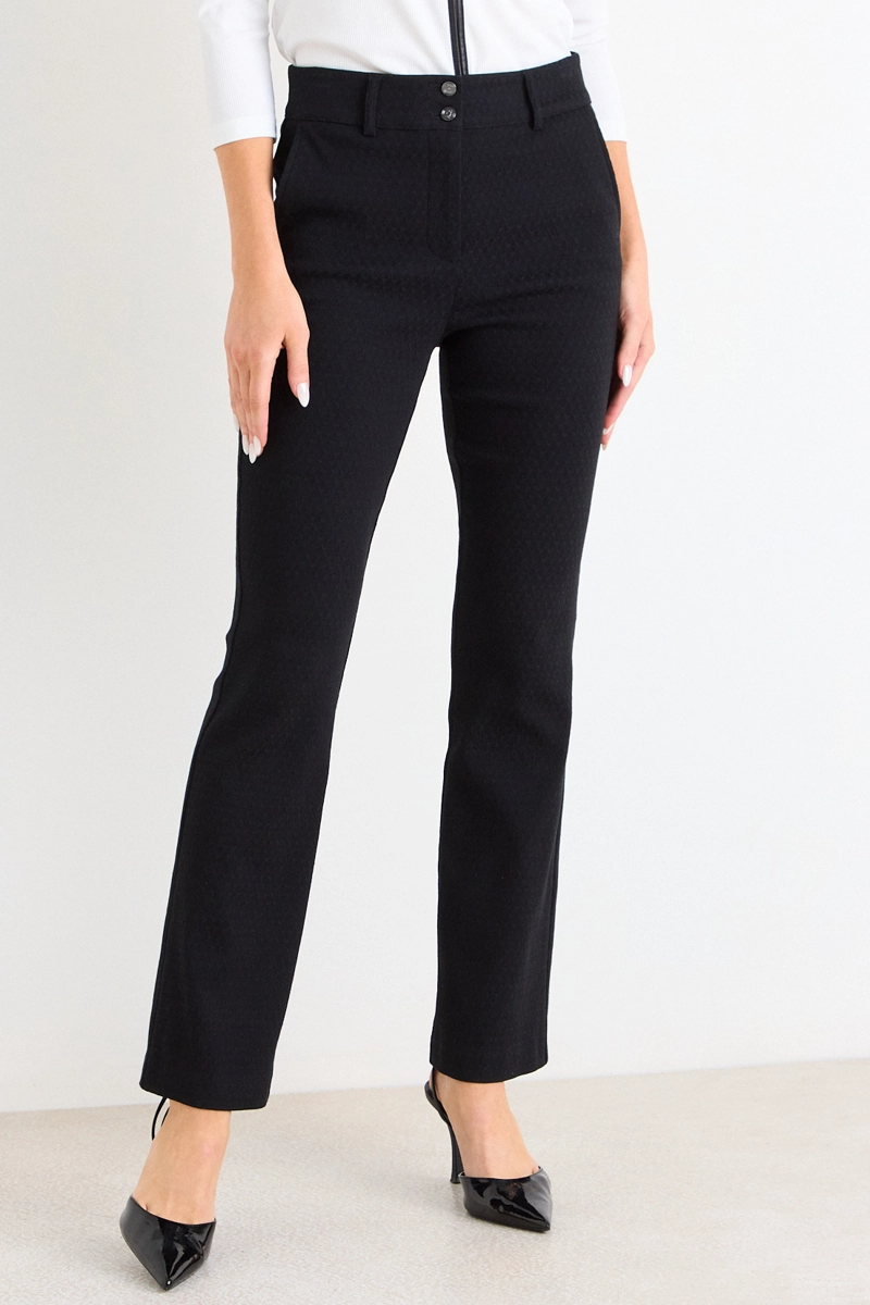 PANTALON RECTO NEGRO MUJER ASH - 2
