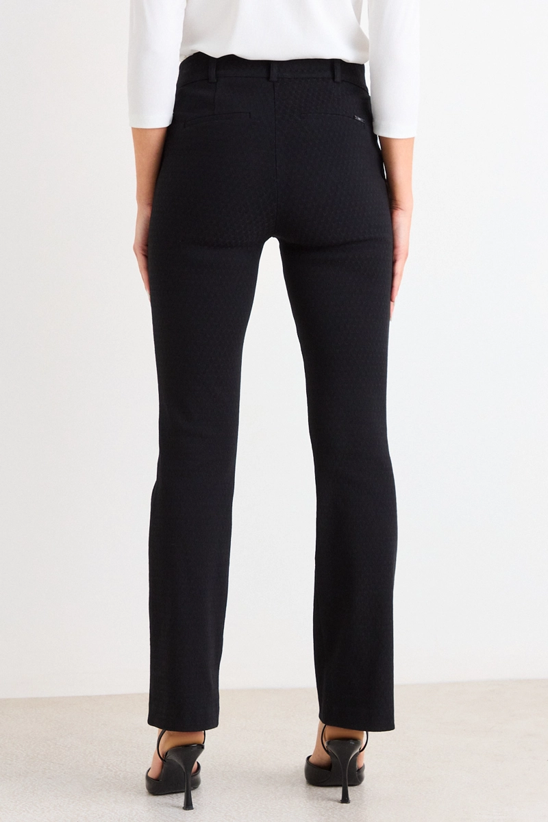 PANTALON RECTO NEGRO MUJER ASH - 4
