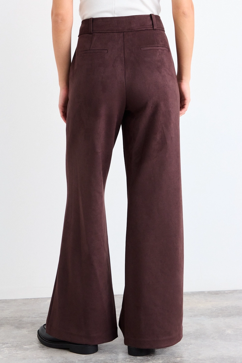 PANTALON LISO CAFE MUJER IO - 4