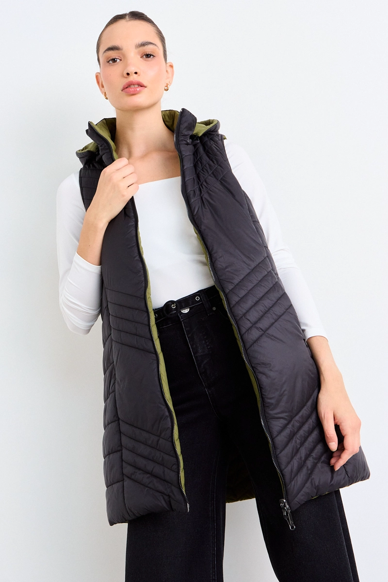 PARKA LISA REVERSIBLE NEGRO MUJER IO - 1