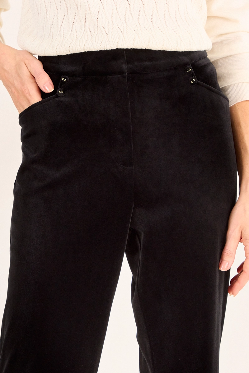 PANTALON LISO NEGRO MUJER MAGRIFFE - 2