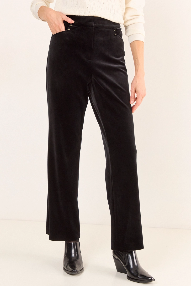 PANTALON LISO NEGRO MUJER MAGRIFFE - 3