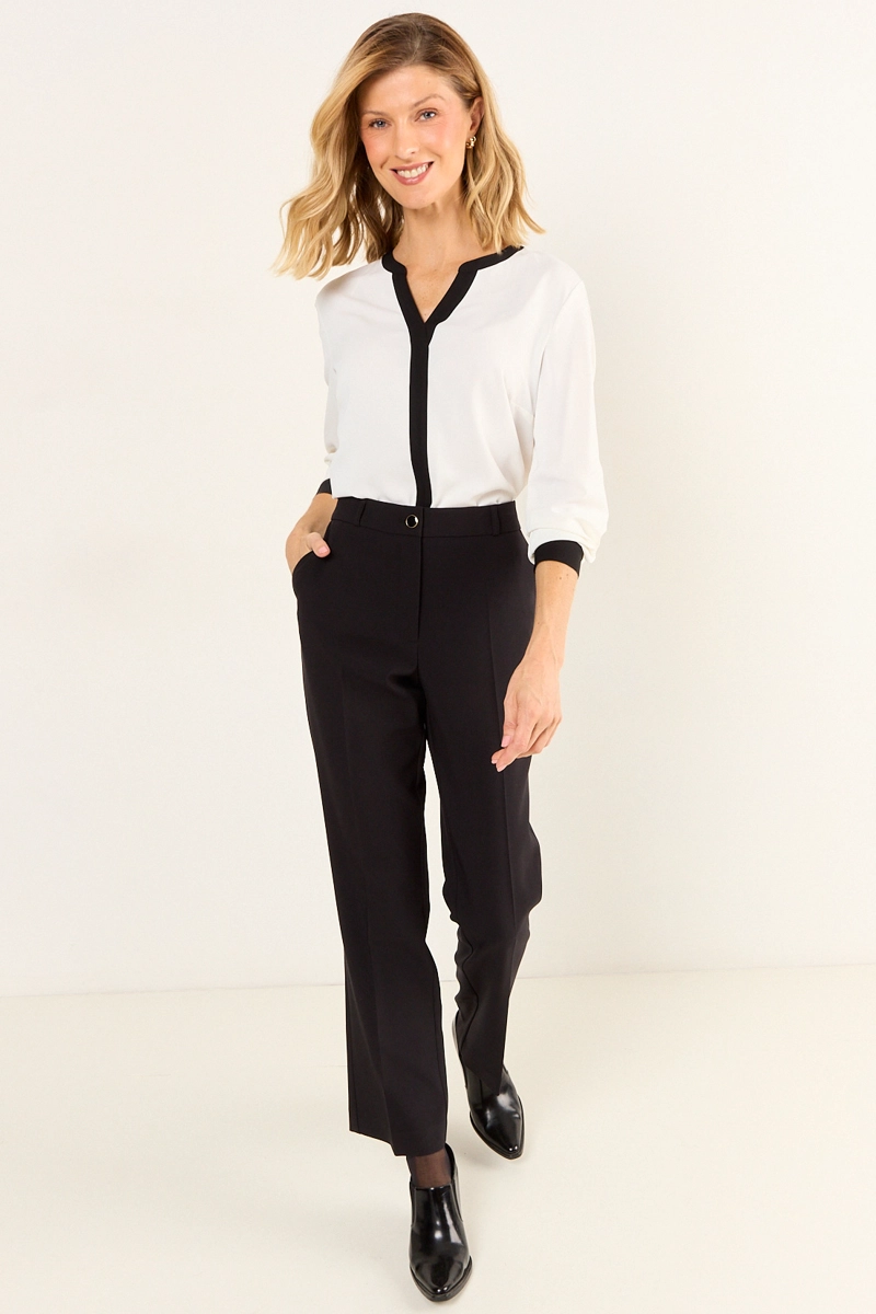 BLUSA LISA CRUDO MUJER MAGRIFFE - 4