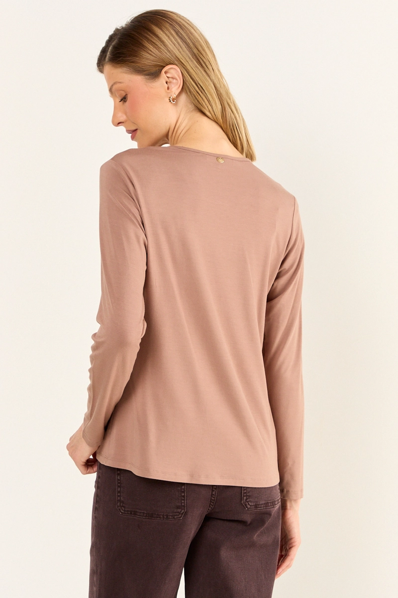 POLERA ESTAMPADA CRUDO MUJER MAGRIFFE - 3