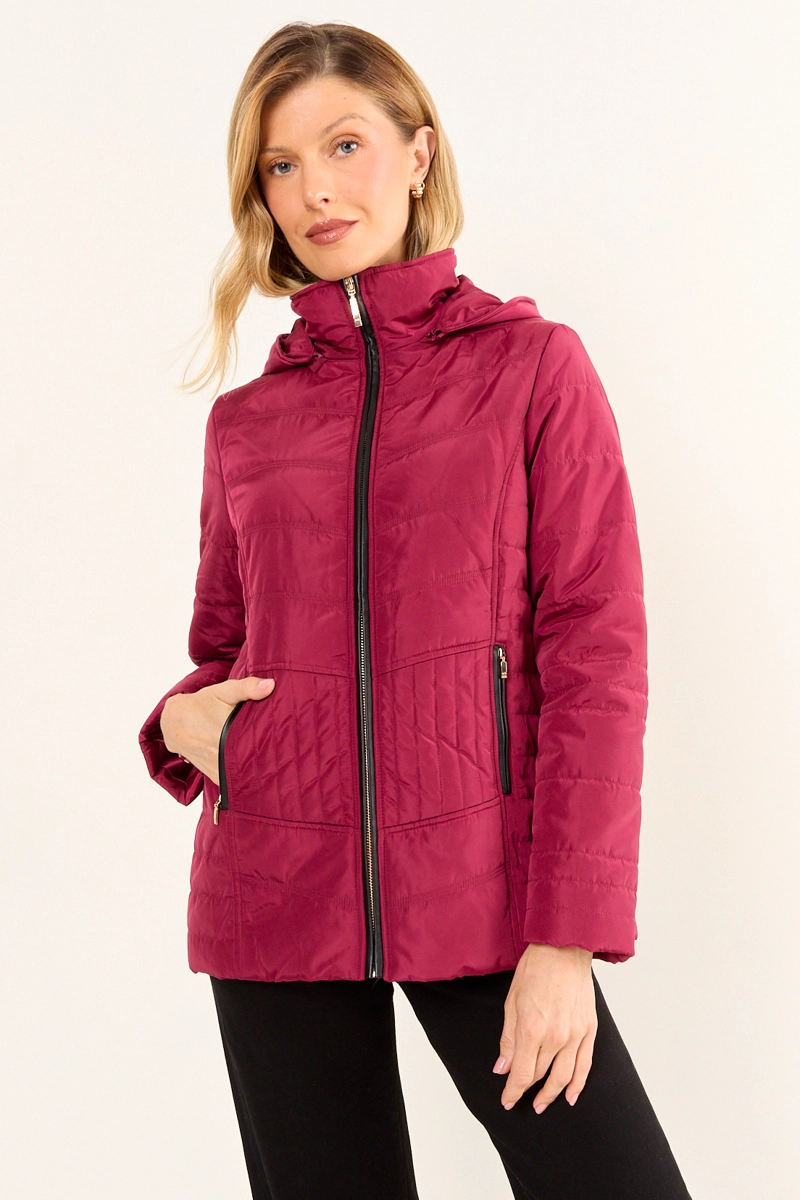 PARKA LISA BURDEOS MUJER MAGRIFFE - 1