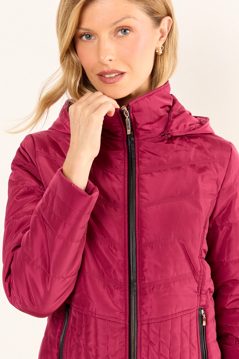 PARKA LISA BURDEOS MUJER MAGRIFFE - 2