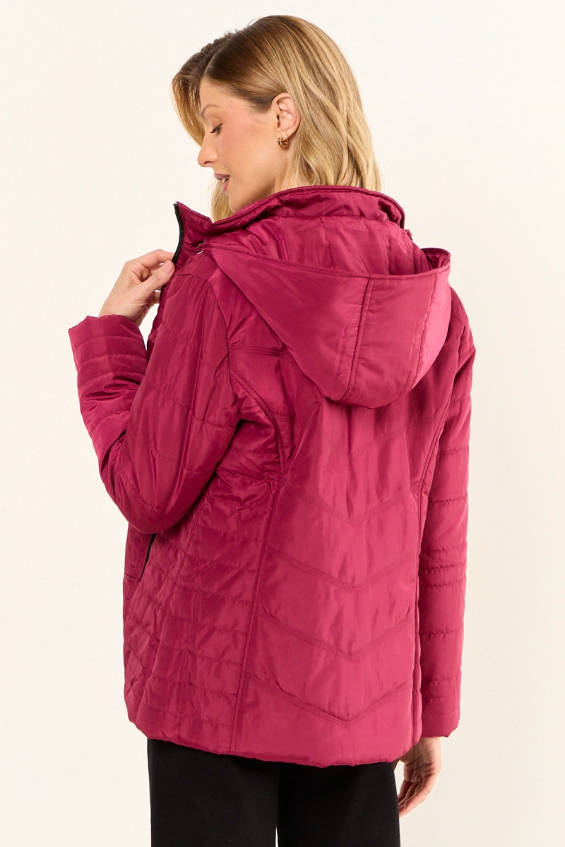 PARKA LISA BURDEOS MUJER MAGRIFFE - 3