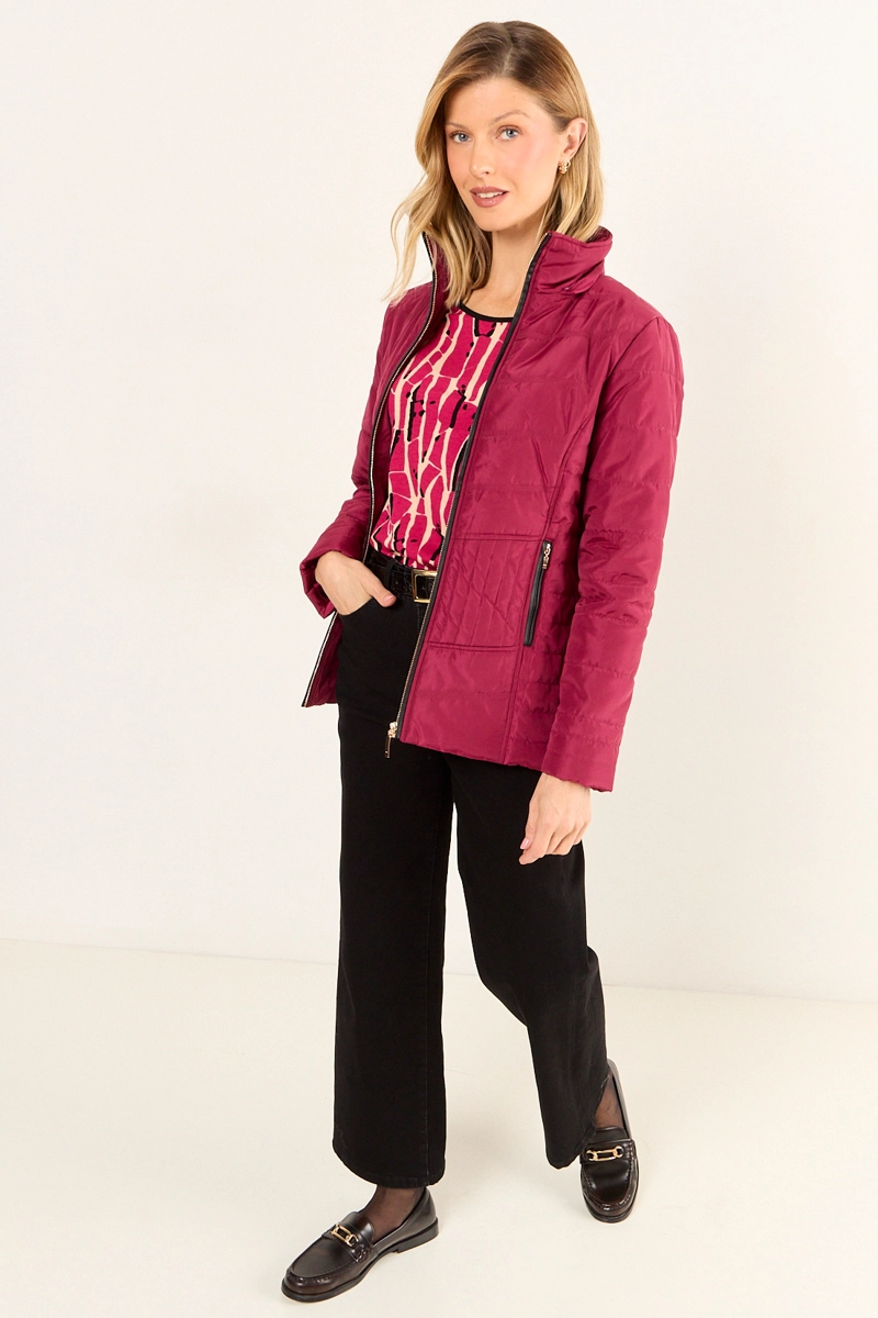 PARKA LISA BURDEOS MUJER MAGRIFFE - 4