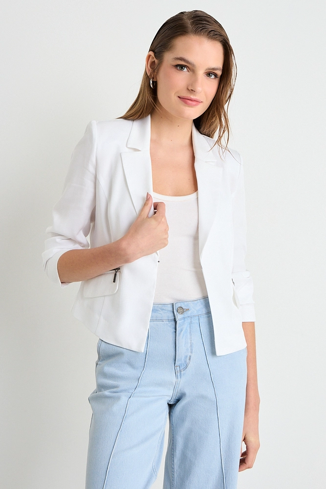 BLAZER LISO CRUDO MUJER IO - 2