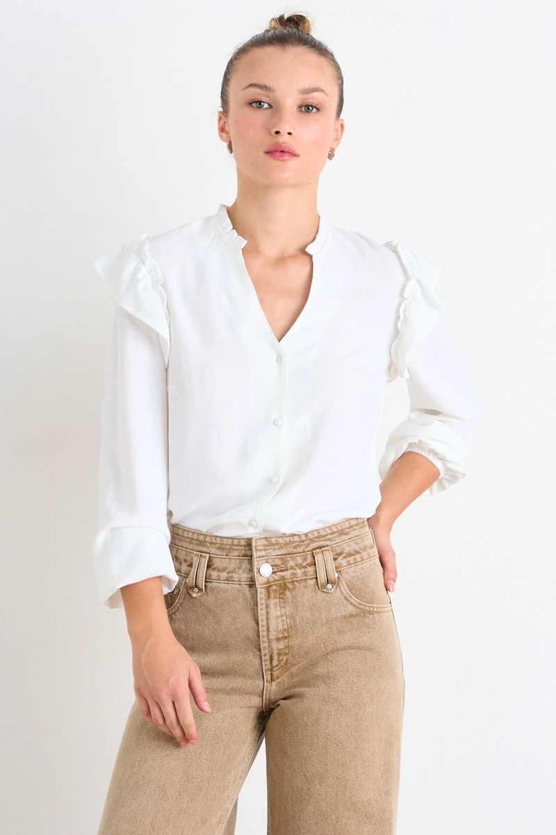 BLUSA LISA CRUDO MUJER IO - 1