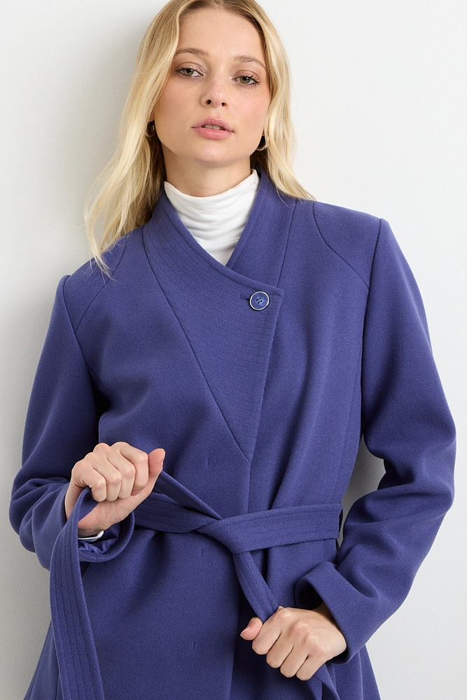 CHAQUETON LISO AZUL MUJER ASH - 2